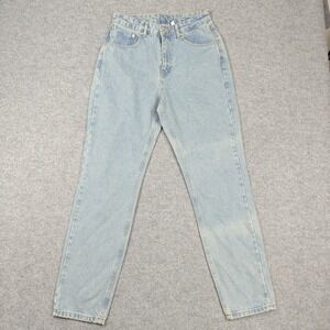 Ragged Jeans Womens 30 Blue Light Wash High Rise Mom Denim 30x29 Tapered Leg